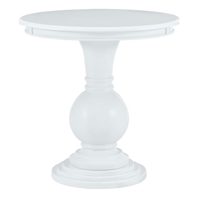 Linon Aspen Round Accent Table Pedestal Base 26.5
