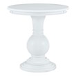 Linon Aspen Round Accent Table Pedestal Base 26.5
