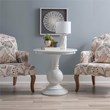Linon Aspen Round Accent Table Pedestal Base 26.5
