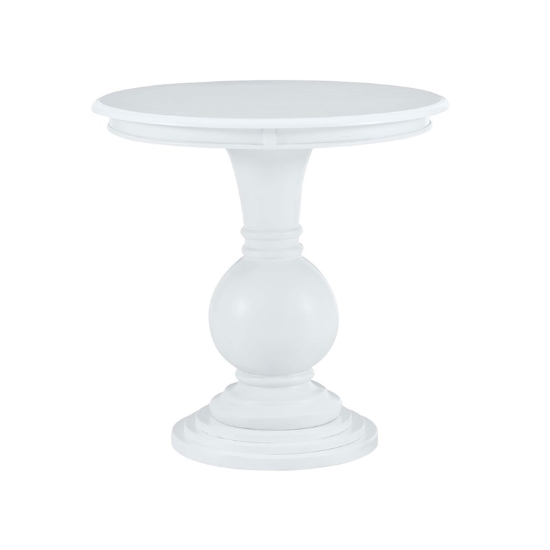 Linon Aspen Round Accent Table Pedestal Base 26.5