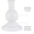 Linon Aspen Round Accent Table Pedestal Base 26.5