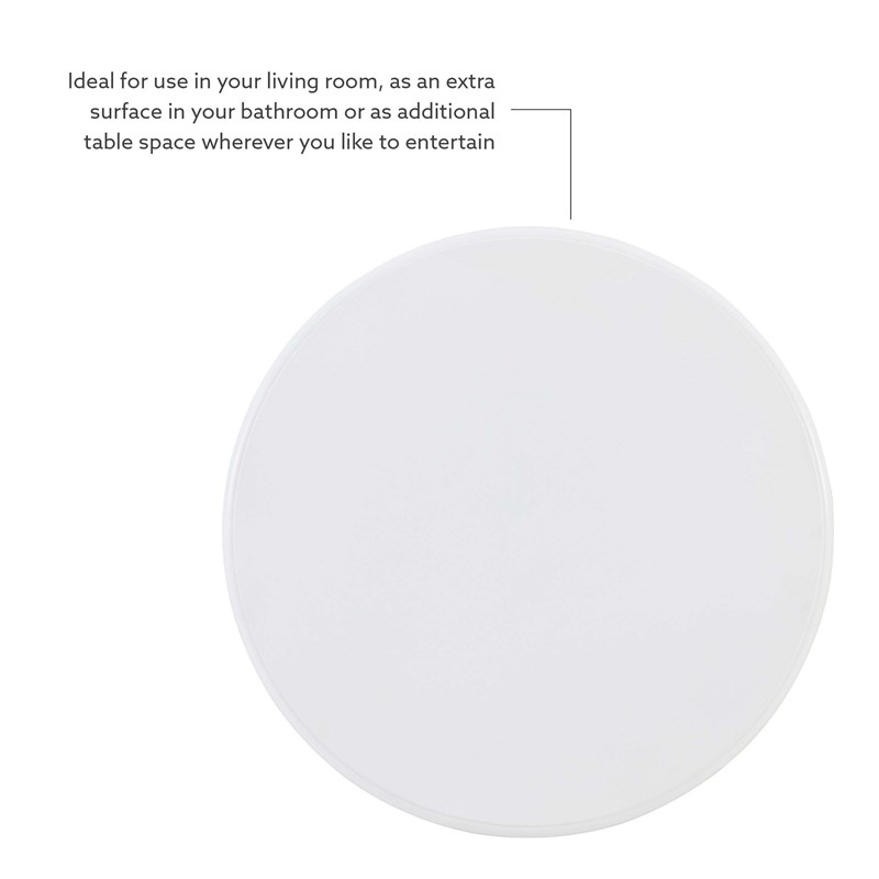 Linon Aspen Round Accent Table Pedestal Base 26.5