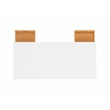 Linon Perry Wood Two Drawer Desk in White