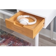 Linon Perry Wood Two Drawer Desk in White