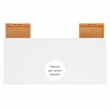 Linon Perry Wood Two Drawer Desk in White