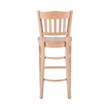 Linon Adella Set of 2 Slat Back Barstools Commercial Grade in Unfinished Wood