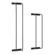 Linon Bethany Iron Towel Racks 2 Pack Industrial Space Saving Design in Black