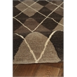 Linon Ashton Argyle New Wool 8'x11' Rug in Gray and Taupe