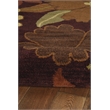 Linon Florence Begonia New Wool 8'x10' Rug in Burgundy and Wine