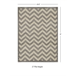 Linon Corfu Chevron Polypropylene 4'4