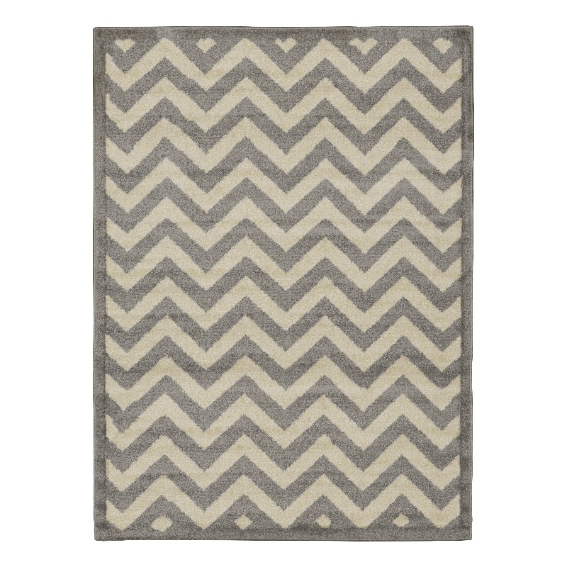 Linon Corfu Chevron Polypropylene 4'4