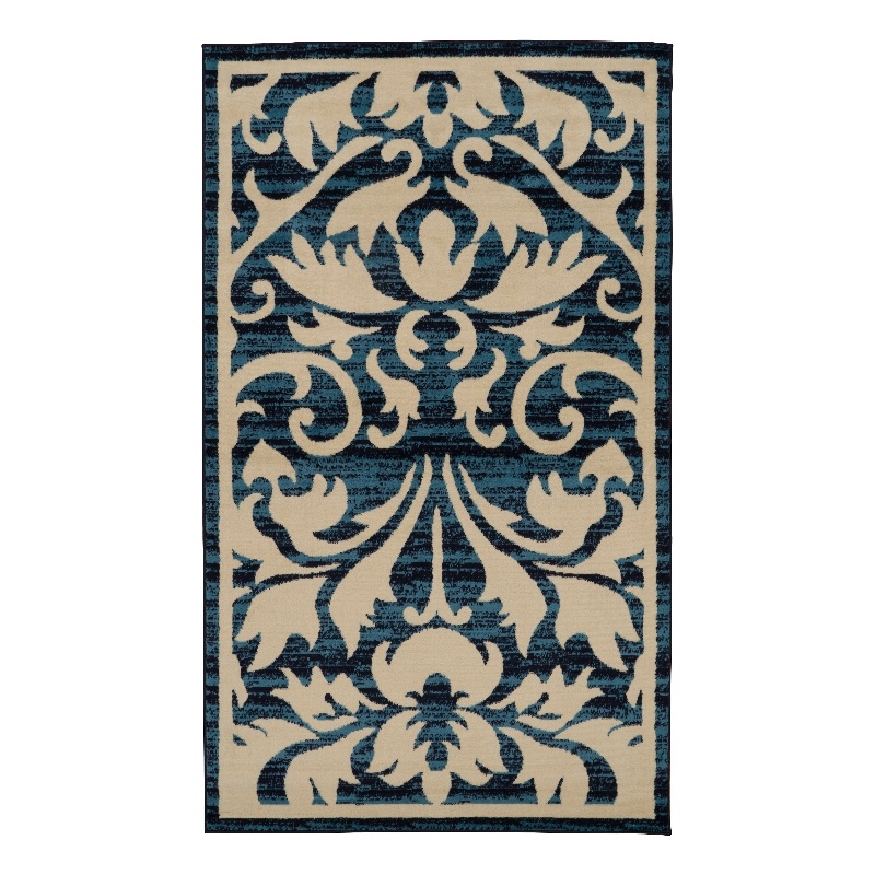 Linon Capri Damask Polypropylene 4'3