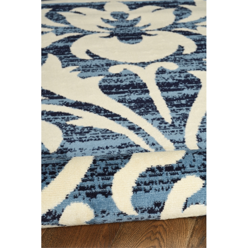 Linon Capri Damask Polypropylene 6'5