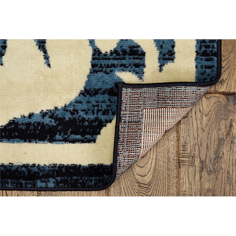 Linon Capri Damask Polypropylene 6'5