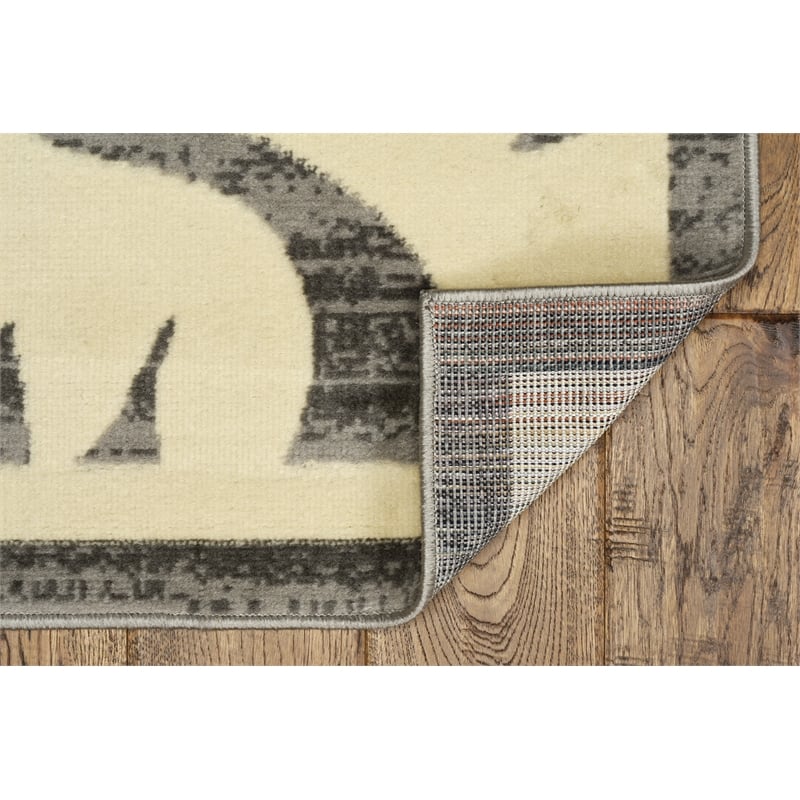 Linon Capri Damask Polypropylene 4'3