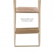 Linon Kenson Round Metal and Greywashed Wood Four Shelf Wall Storage in Gold