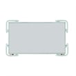 Linon Mia Metal and Mirrored Mid Century 2 Level Rolling Bar Cart in Mint Green