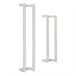 Linon Margot Wood Two Pack Towel Racks in Rustic Whitewash