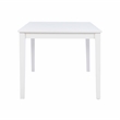 Linon Brit Wood Rectangle Dining Table with Glossy Lacquer Coating in White