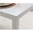 Linon Brit Wood Rectangle Dining Table with Glossy Lacquer Coating in White
