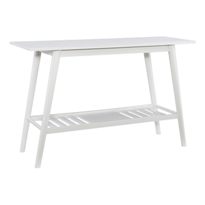 Linon Samantha Wood Console Table in White