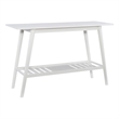 Linon Samantha Wood Console Table in White
