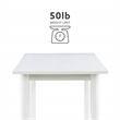 Linon Samantha Wood Console Table in White