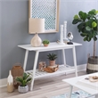 Linon Samantha Wood Console Table in White