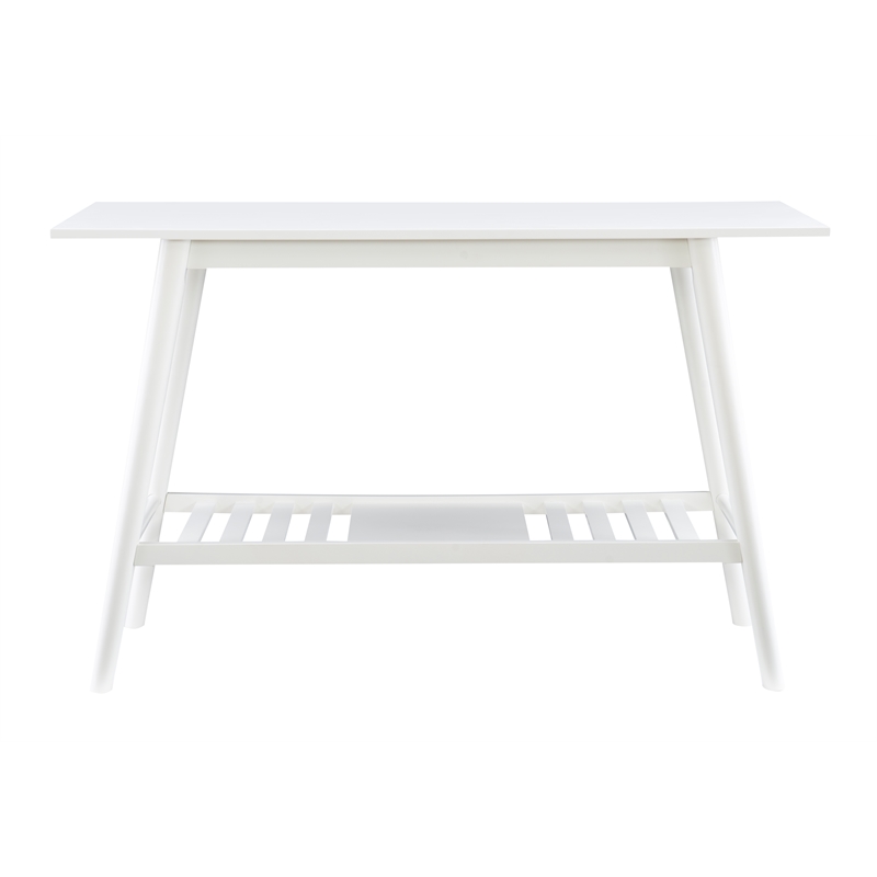 Linon Samantha Wood Console Table in White