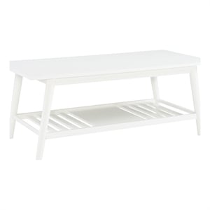 Linon Samantha Wood Coffee Table in White
