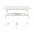 Linon Samantha Wood Coffee Table in White