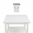 Linon Samantha Wood Coffee Table in White