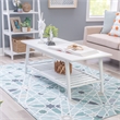 Linon Samantha Wood Coffee Table in White