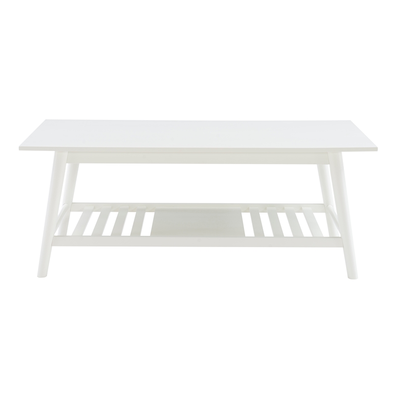 Linon Samantha Wood Coffee Table in White
