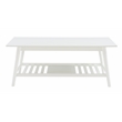 Linon Samantha Wood Coffee Table in White