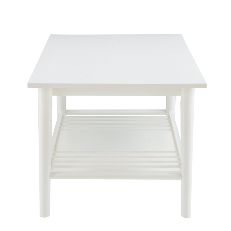 Linon Samantha Wood Coffee Table in White