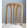 Linon Darlie Wood Commercial Grade Set of Two Dining Chairs in Natural Brown