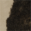 Linon Faux Hide Polyester Mini Speckle Cowhide Accent Rug in Brown and White