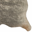 Linon Faux Hide Polyester Mini Cowhide Accent Rug in Gray