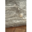 Linon Faux Hide Polyester Mini Cowhide Accent Rug in Gray