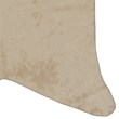 Linon Faux Hide Polyester Mini Cowhide Accent Rug in Ivory
