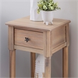 Linon Styers Wood Accent Starfish Coastal Side Table in Natural