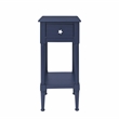 Linon Styers Wood Accent Starfish Coastal Side Table in Navy