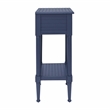 Linon Styers Wood Accent Starfish Coastal Side Table in Navy