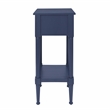 Linon Styers Wood Accent Starfish Coastal Side Table in Navy