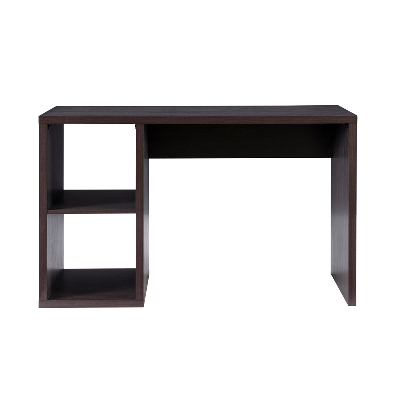 Linon Lane Wood Two Cube Desk in Espresso