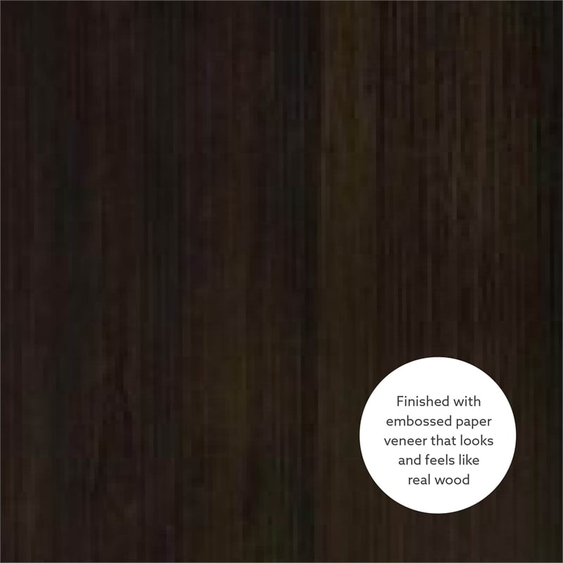 Linon Lane Wood Two Cube Desk in Espresso