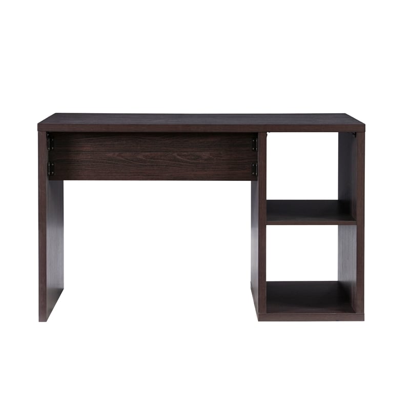 Linon Lane Wood Two Cube Desk in Espresso