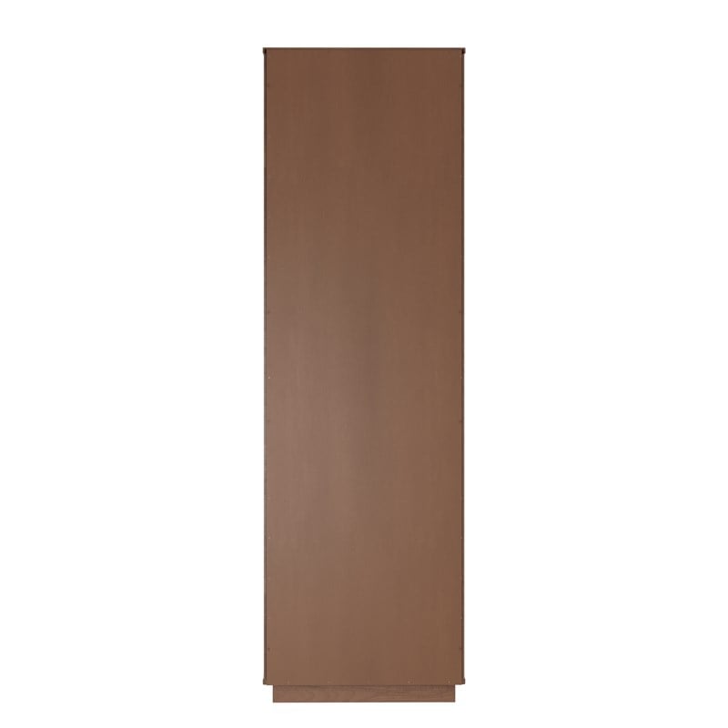Linon Keane Wood Mid Century Hall Tree with One Drawer in Brown