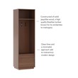 Linon Keane Wood Mid Century Hall Tree with One Drawer in Brown